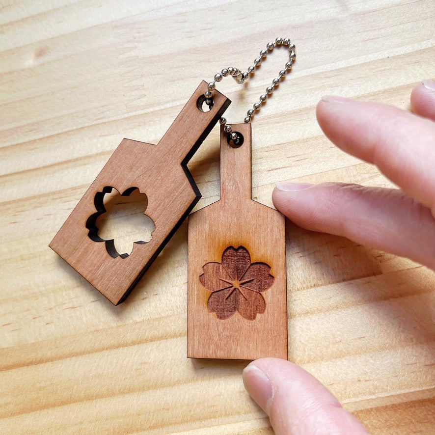 木型キーホルダー