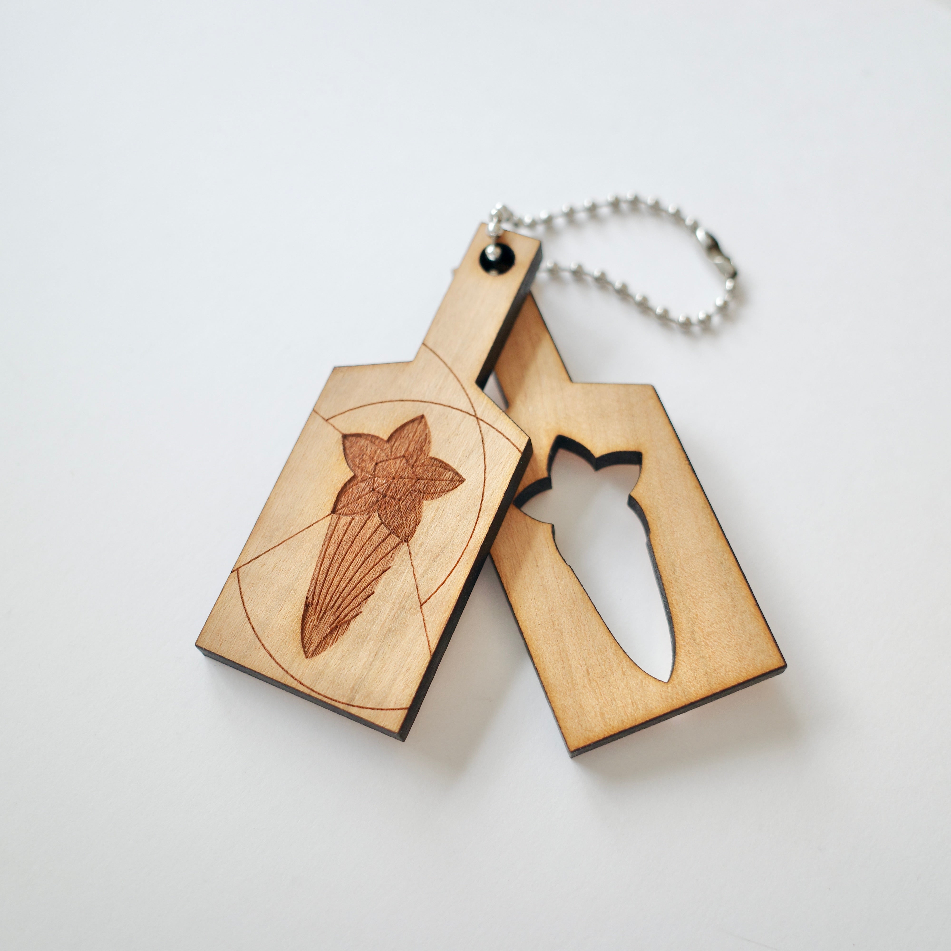 목형 열쇠 고리 01 [복수초]