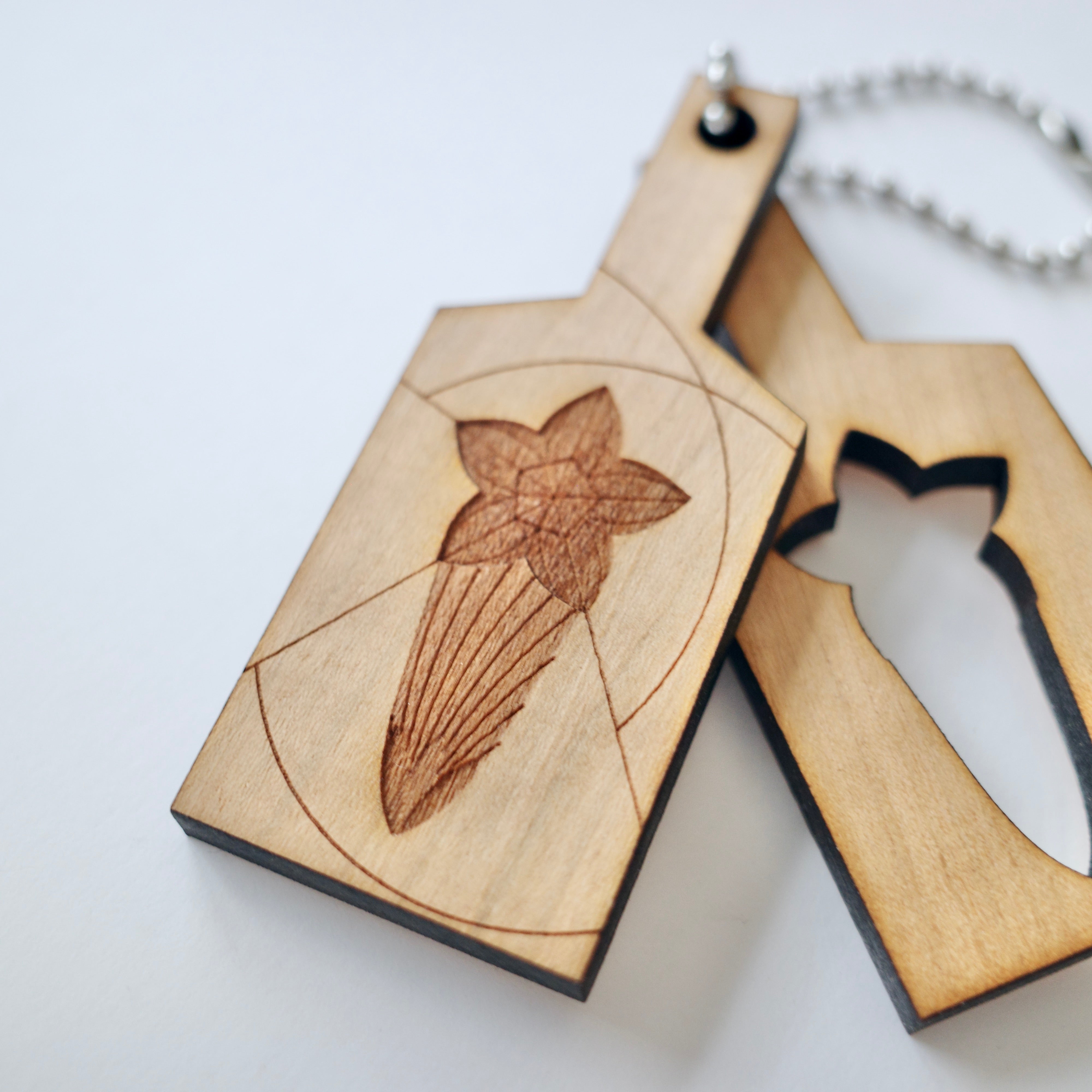 목형 열쇠 고리 01 [복수초]